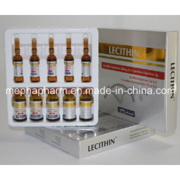 Lecithin-Injektion 250mg, Lipolyse für SC, Ppc Phosphatidylcholin Injektion für Gewichtsverlust, L-Carnitin-Injektion für Körper abnehmen